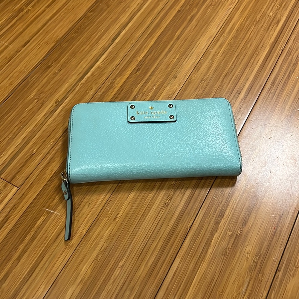 Tiffany Blue Large Kate Spade Wallet